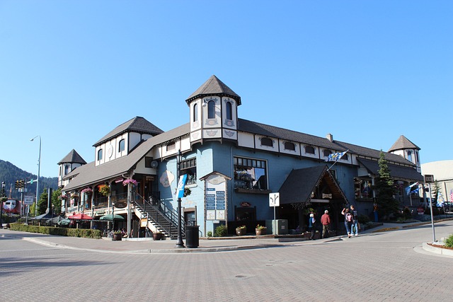 Bavarian-style buildings in Leavenworth