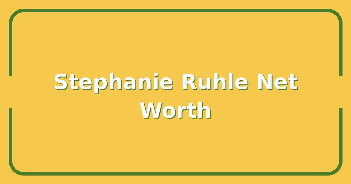 Stephanie Ruhle’s Net Worth, Salary, and Career Path from Wall Street to MSNBC