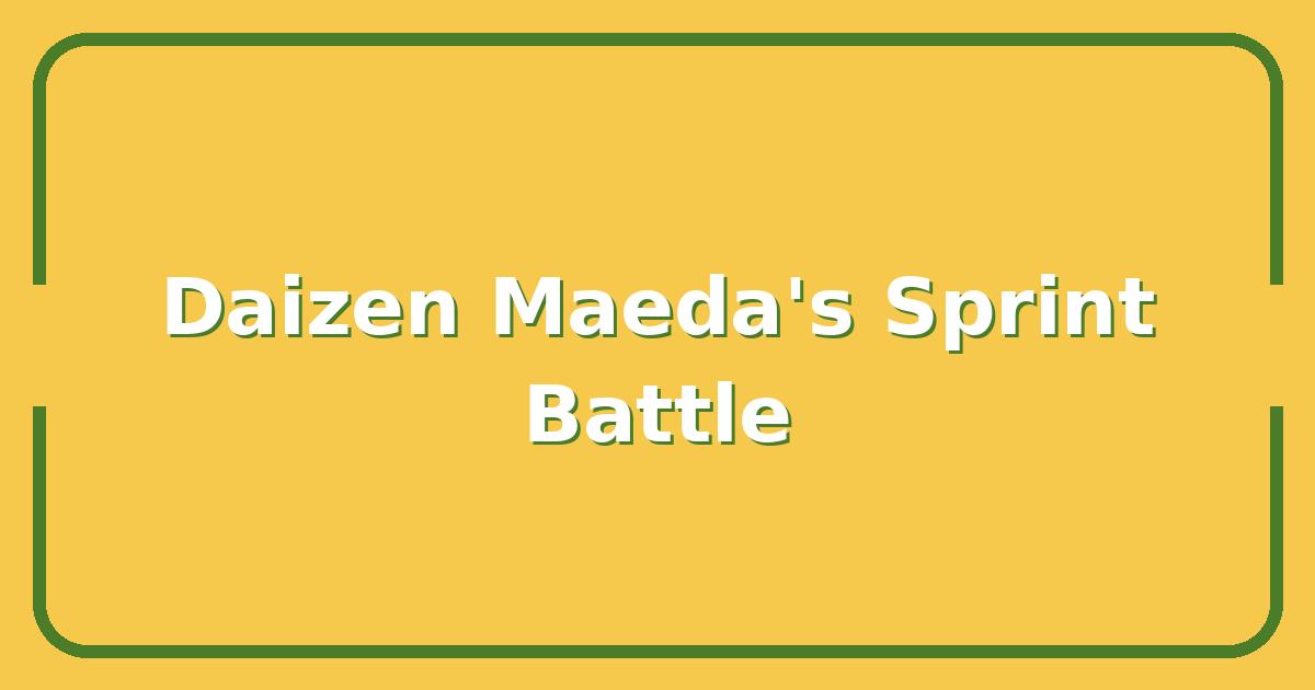 Daizen Maeda's Speed vs. Rival Wingers: Who Wins the Sprint Battle?