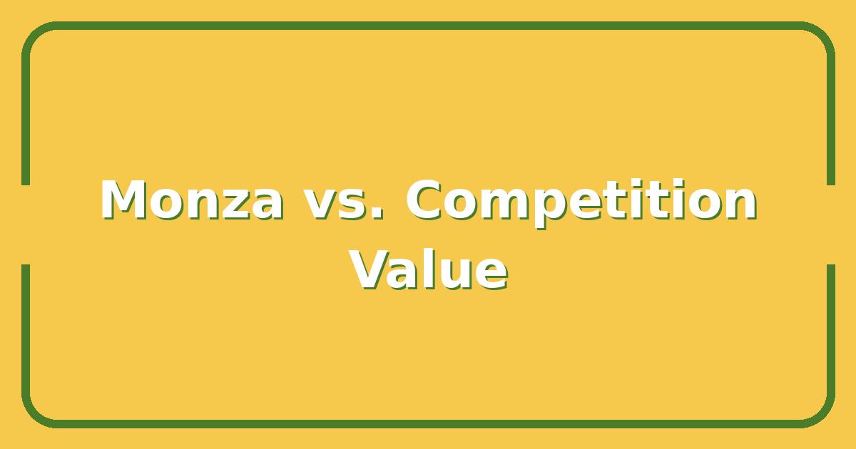 Monza vs. the Competition, Which Performance Sedan Delivers the Best Value in 2025?