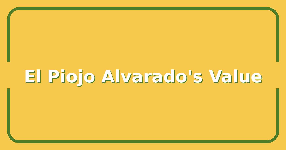 El Piojo Alvarado’s Transfer Value, Is He Worth the Hype in 2025?