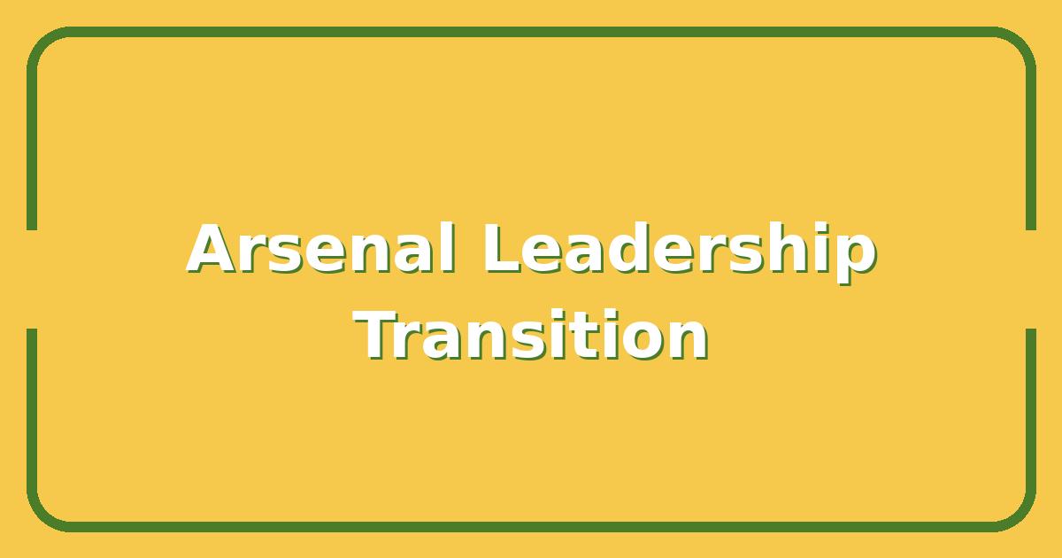 Vinai Venkatesham’s Arsenal Legacy, What His Exit Means for the Club’s Future
