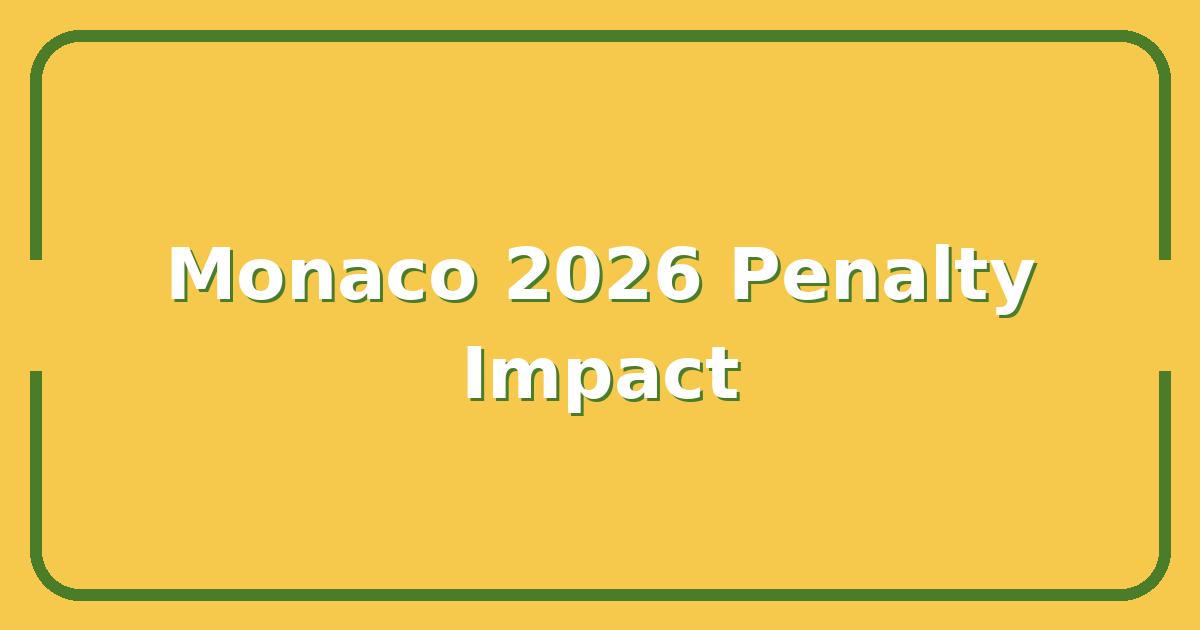 F1 Monaco 2026 Penalty Results, Who Gained and Who Lost the Most