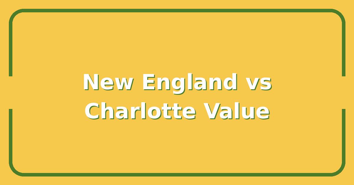 New England vs Charlotte: Which City Offers Better Value for Homebuyers in 2025?