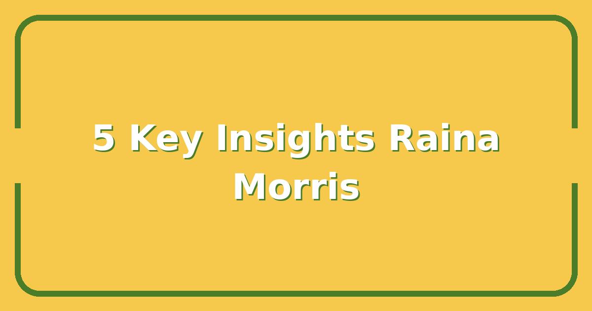 Raina Morris, 5 Key Insights Before You Book Her Next Session