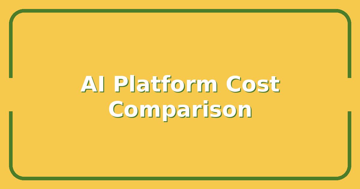AI Studio vs. the Competition: Which AI Development Platform Saves You the Most Time and Money?