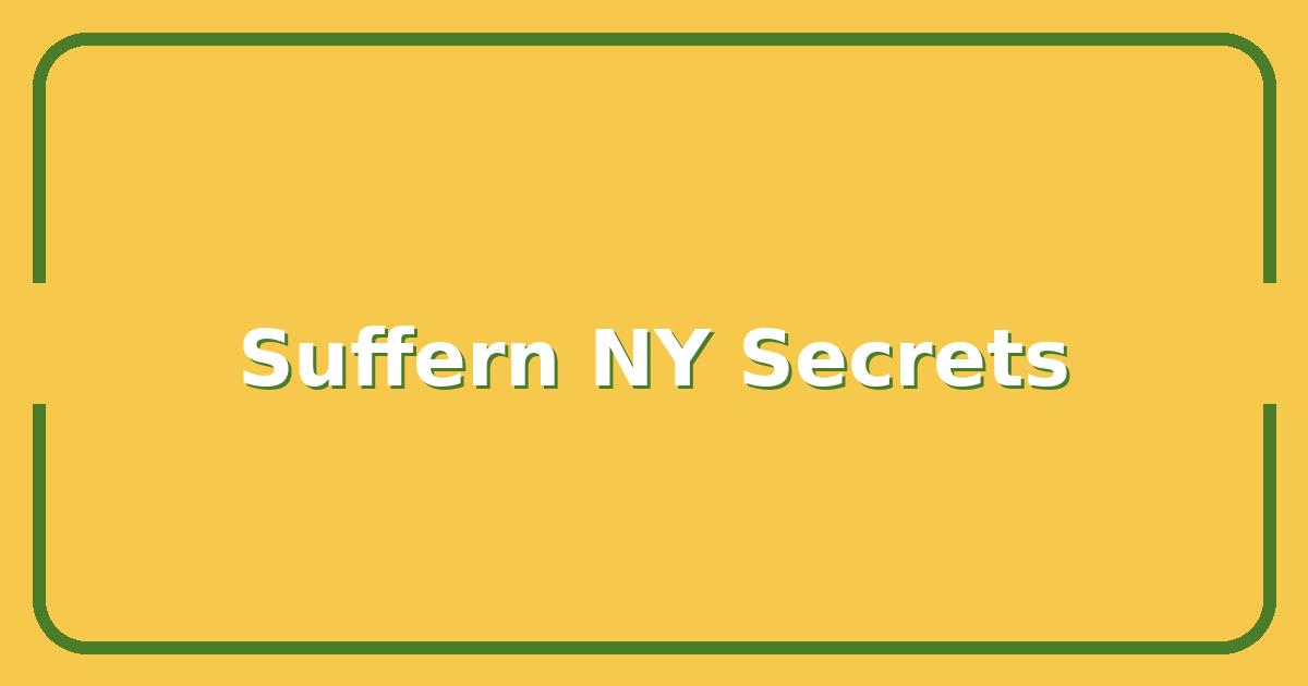 Suffern NY: What Your Realtor Won't Tell You About Buying Here