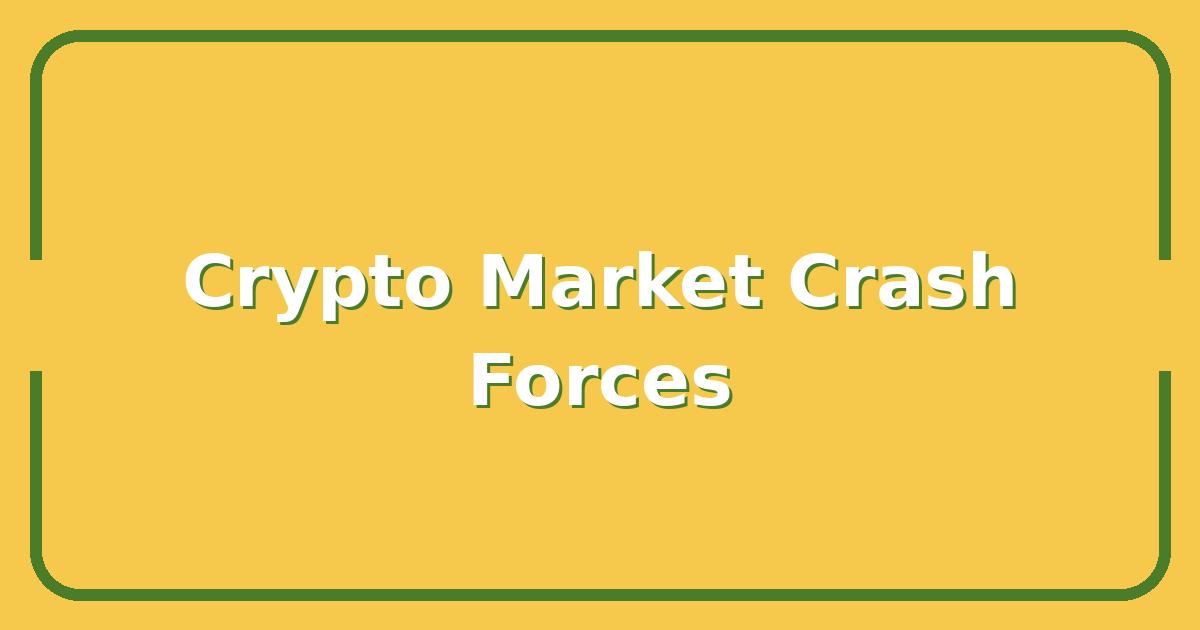 Why Is Crypto Crashing Today? 3 Market Forces Behind the Sudden Drop