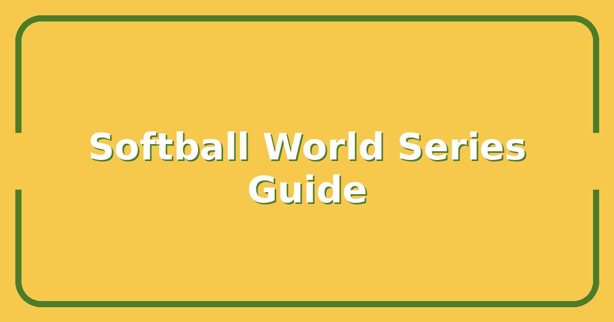 How to Watch the Softball College World Series, Schedule, Tickets & Bracket Predictions
