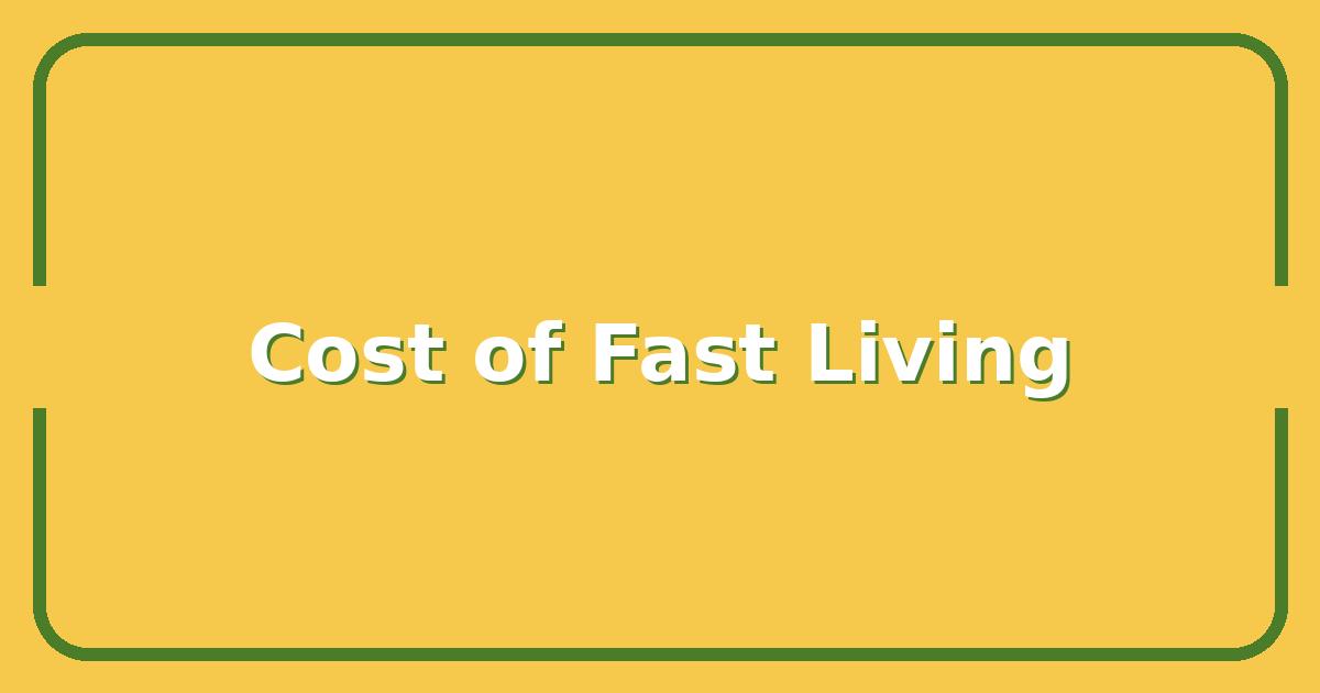 The Real Cost of Living Fast and Furious, What the Movies Don't Show You