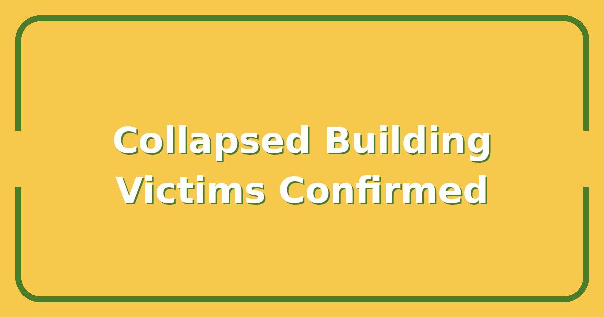 Collapsed Building in Angeles, Philippines, What Officials Just Confirmed About the Victims