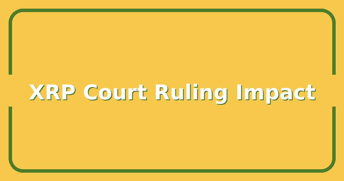 XRP News Today: Why This Week’s Court Ruling Could Change Everything for Holders