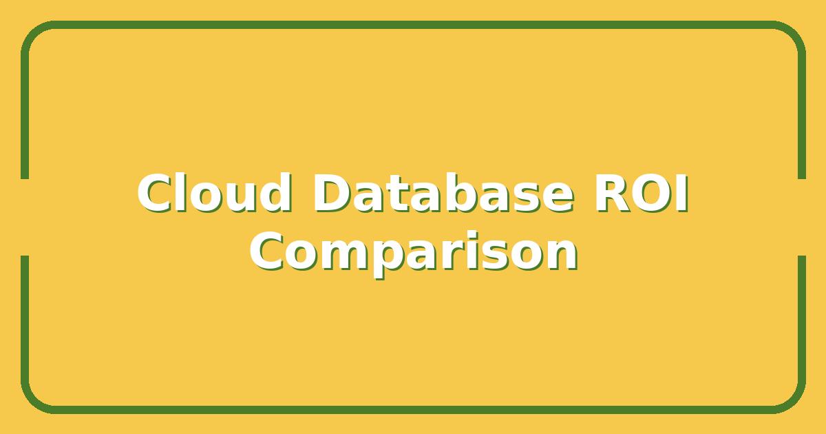 Oracle vs AWS vs Azure, Which Cloud Database Gives You the Best ROI in 2025
