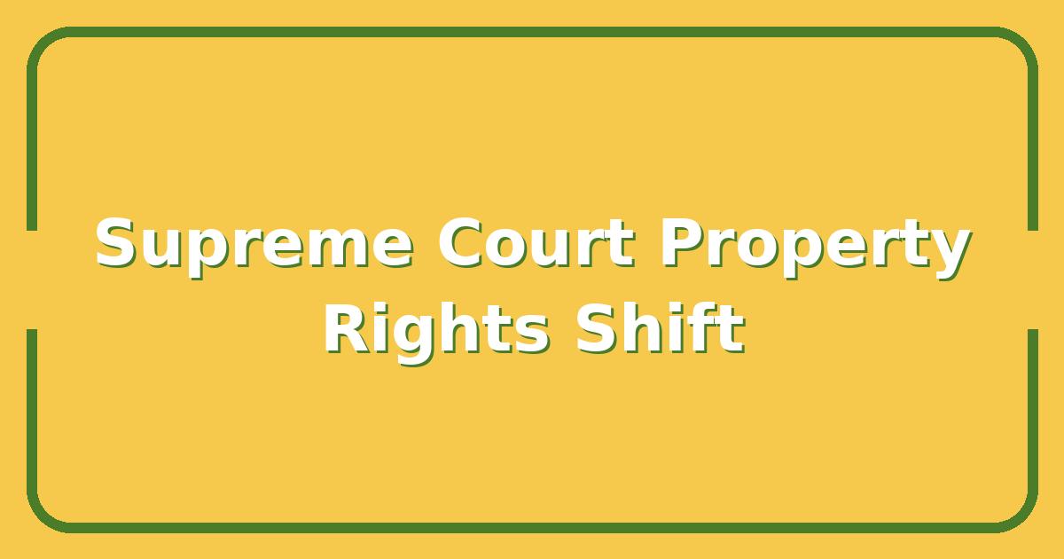 How the Supreme Court of Ohio Just Changed Your Property Rights