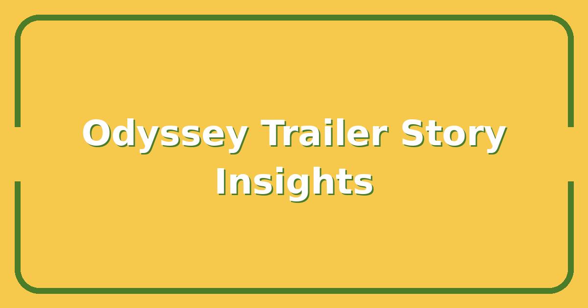 The Odyssey Movie, What the Epic Trailer Reveals About Homer’s Original Story