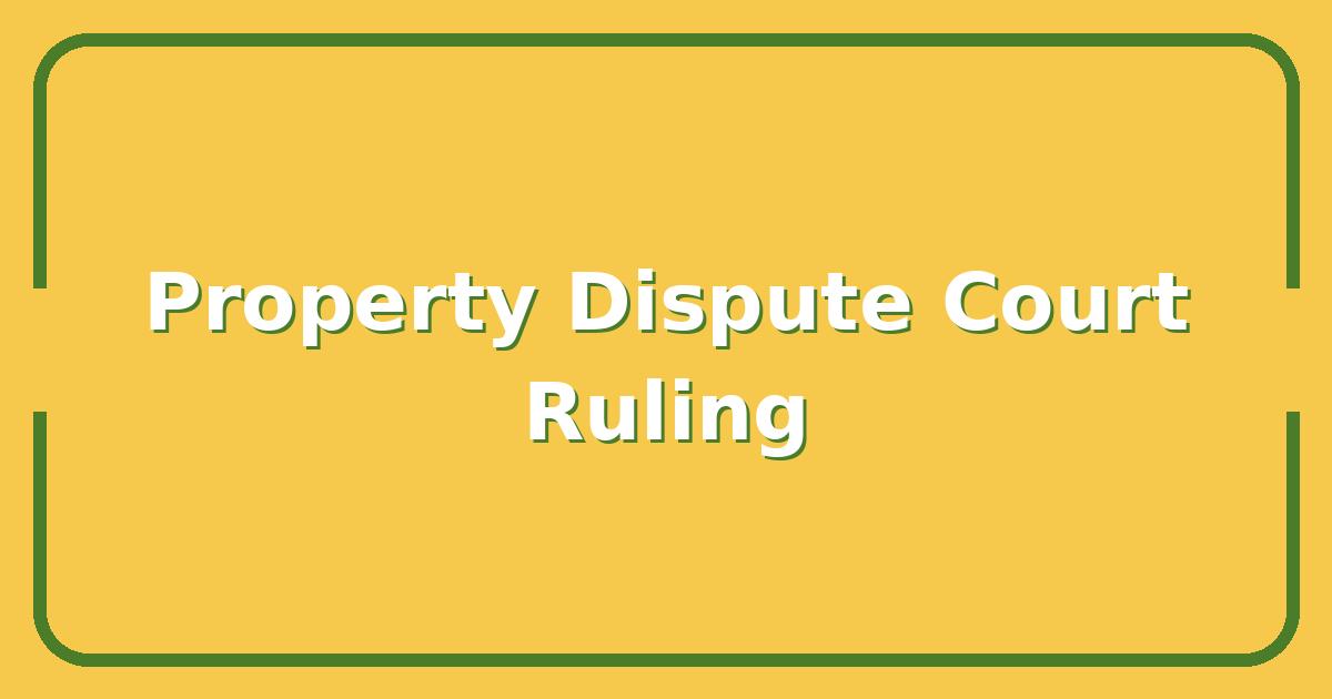 Raseshwari Devi News: What the Latest Court Ruling Means for Property Disputes
