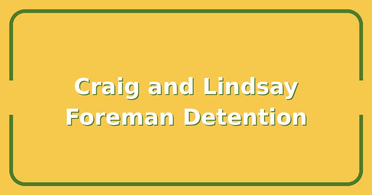 Why Craig and Lindsay Foreman’s Detention Could Change International Travel Forever