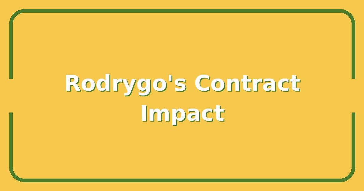 Rodrygo’s Next Contract, What Real Madrid’s Rising Star Means for Your Fantasy XI
