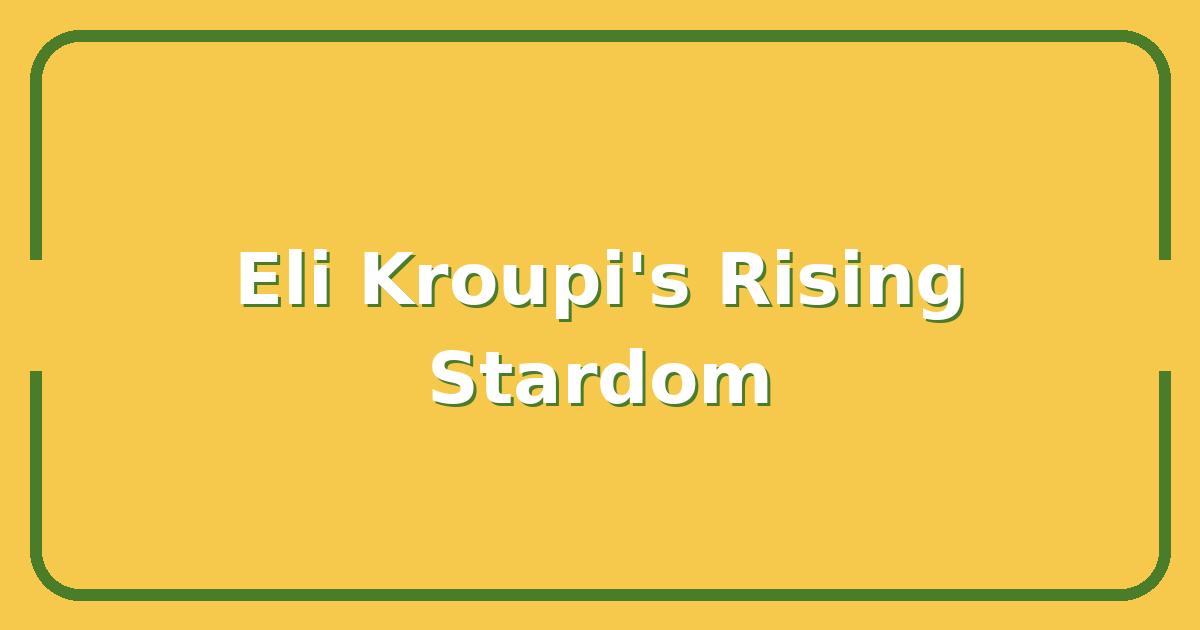 Eli Junior Kroupi: Why Scouts Are Calling Him the Next Big Thing in Football