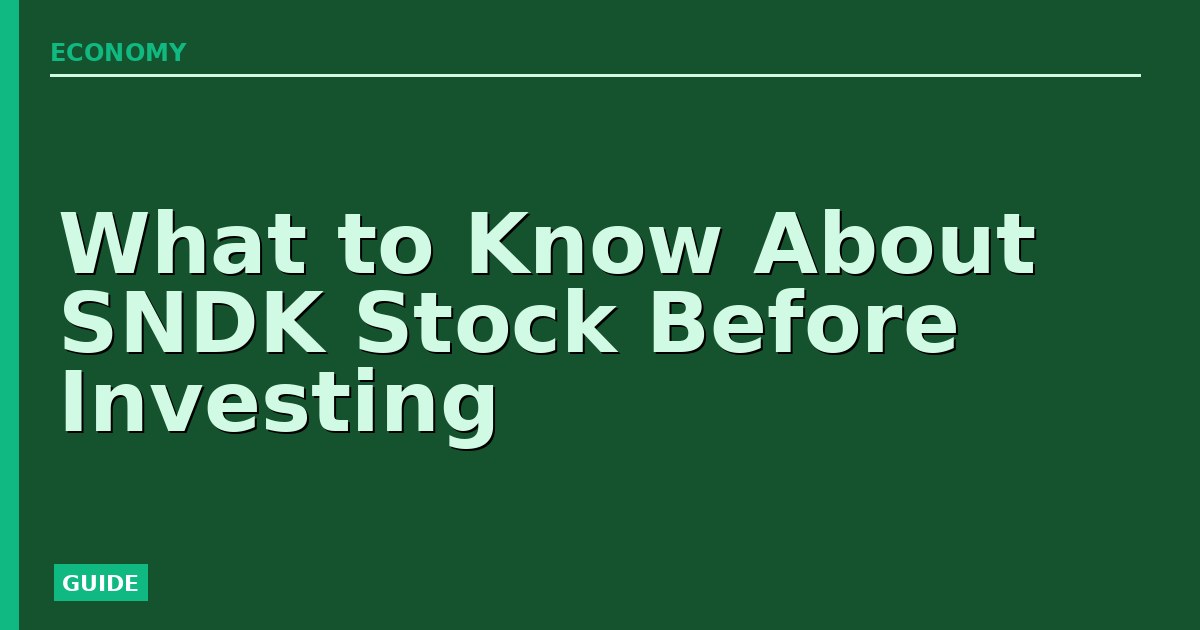 What to Know About SNDK Stock Before Investing