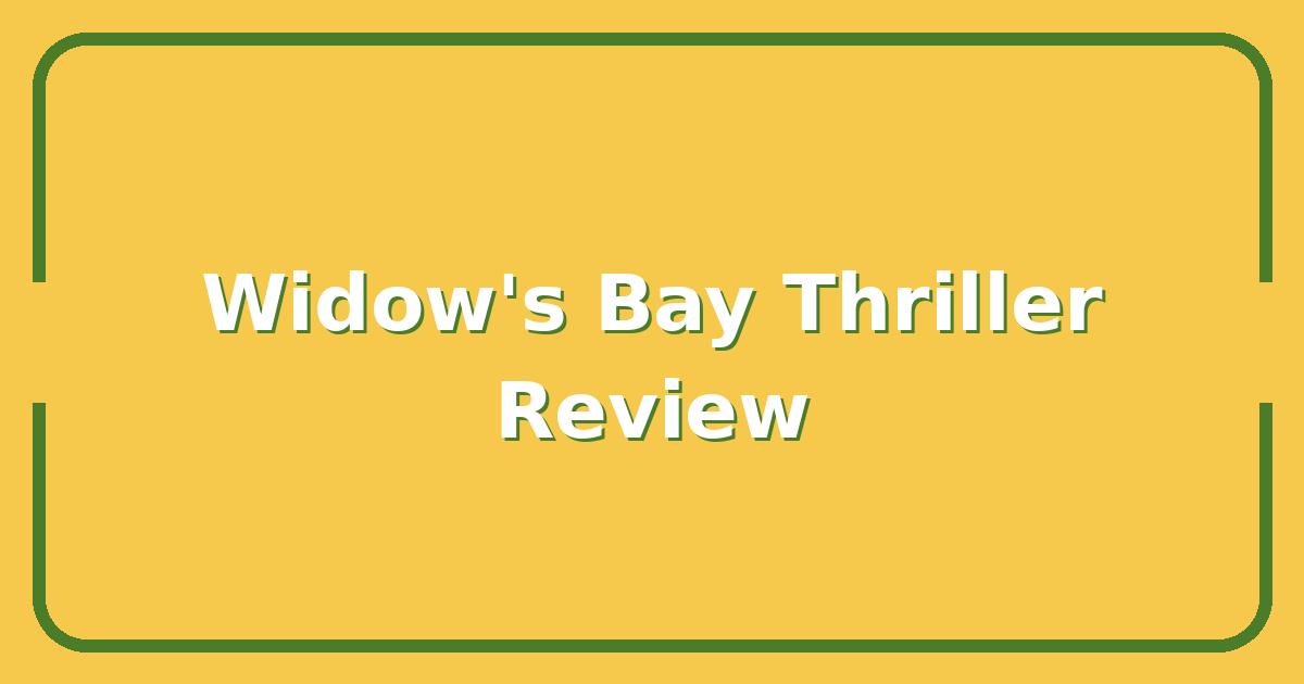 Widow’s Bay Apple TV Review, Is This Thriller Worth Your Time or Just a Slow Burn?