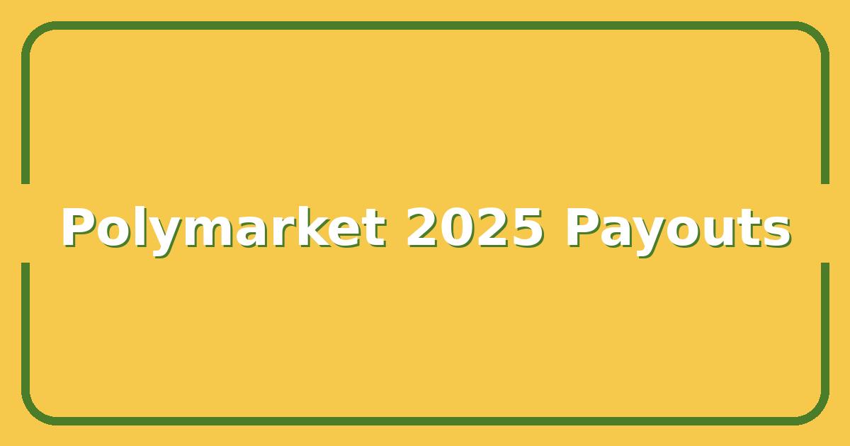 Polymarket’s 2025 Payouts, How Traders Are Cashing In on Prediction Markets